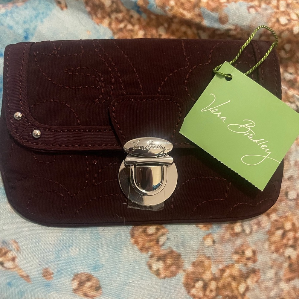 Vera Bradley Wine clasp wallet